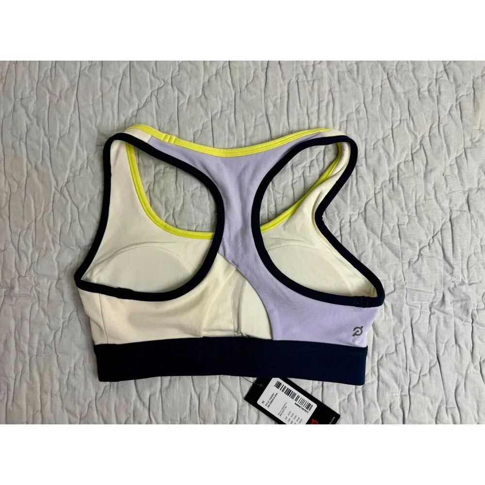 Peloton Sports Bra, Lavender & Yellow, Cadent, Running, XS, New! Retail $52